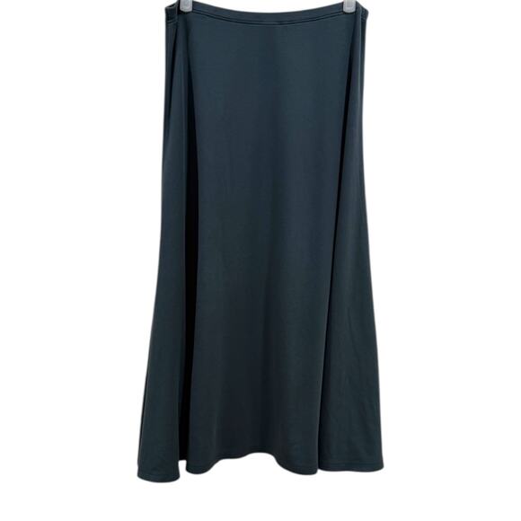 Peruvian Connection Pima Flared Skirt In Gray - Picture 2 of 7